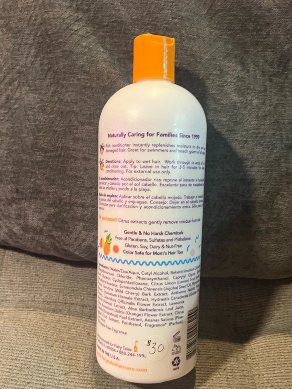 Lemon-Aid Conditioner - Kids gluten and soy free hair conditioner